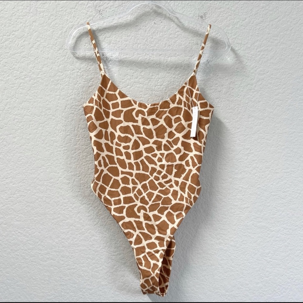 Inamorata Santa Fe One Piece Swimsuit Giraffe Size Large